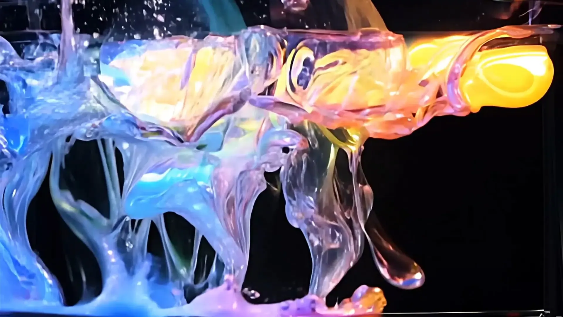 Colorful Fluid Overlay for Artistic Visual Effects